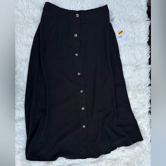 Lauren Conrad Front Button High Rise Midi Skirt - Picture 2 of 6